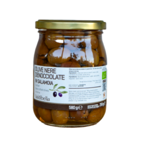 OLIVE NERE DENOCCIOLATE IN SALAMOIA 580G - VDB